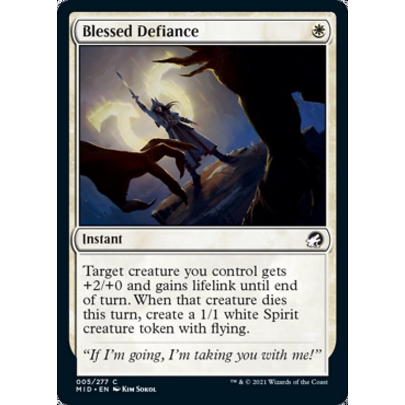 Blessed Defiance [Innistrad: Midnight Hunt]