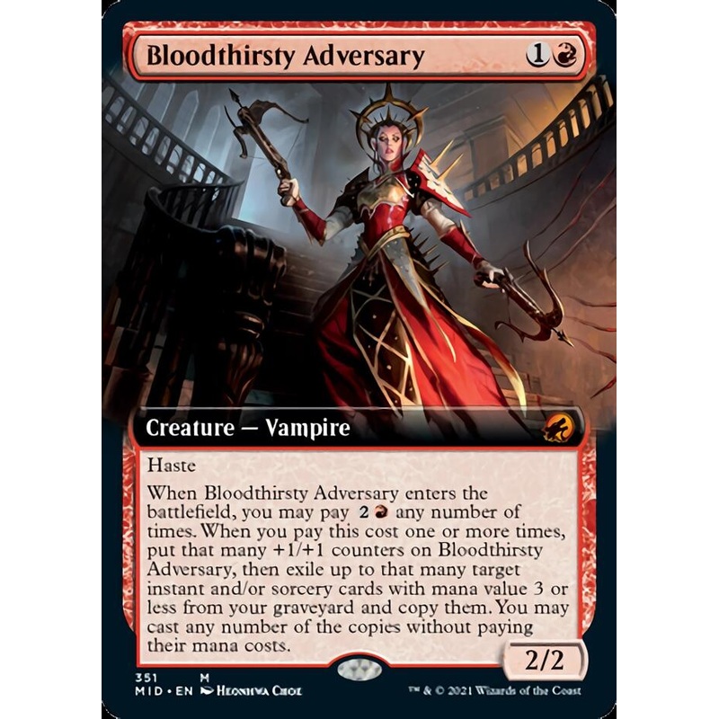 Bloodthirsty Adversary (Extended Art) [Innistrad: Midnight Hunt]