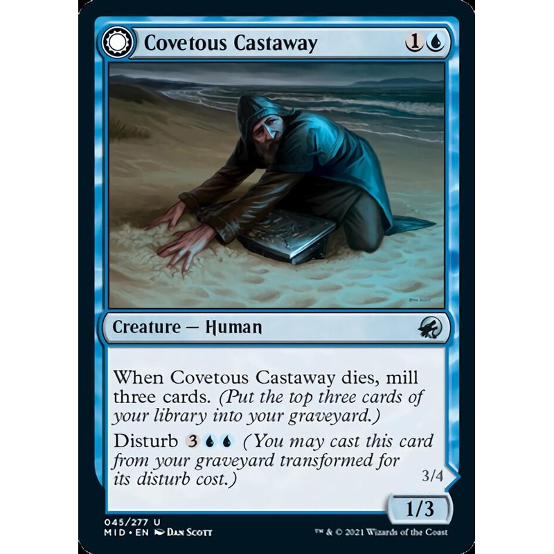 Covetous Castaway // Ghostly Castigator [Innistrad: Midnight Hunt]