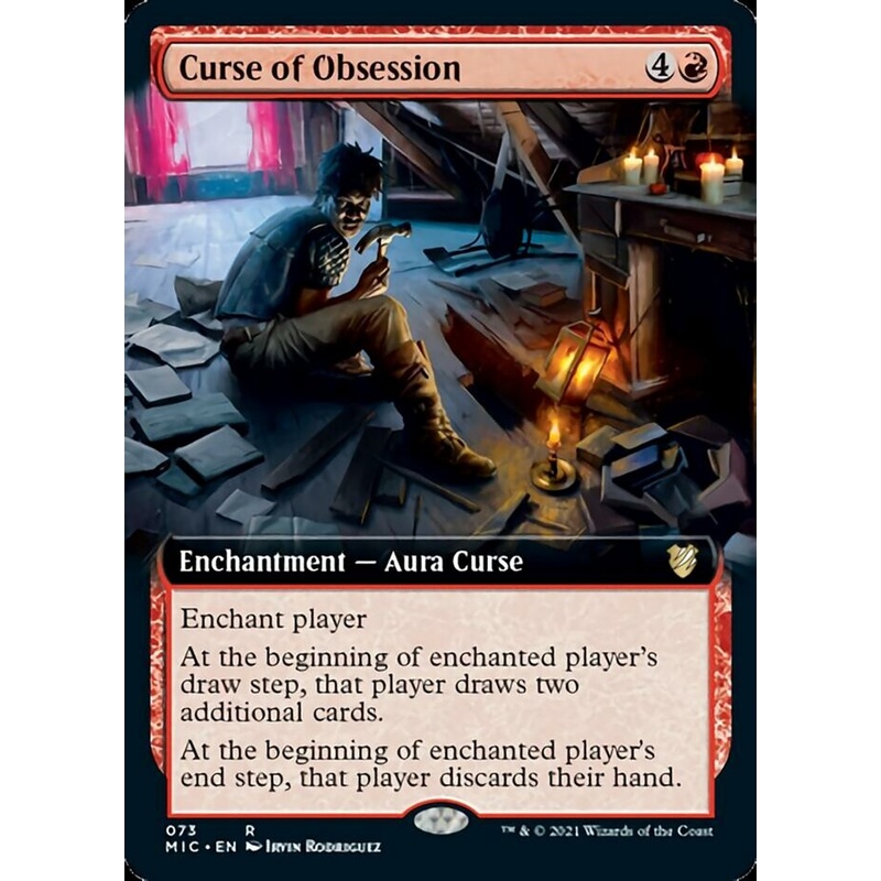 Curse of Obsession (Extended Art) [Innistrad: Midnight Hunt Commander]