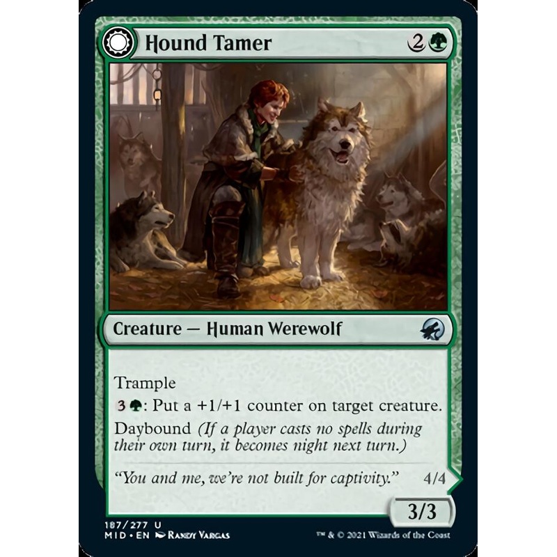 Hound Tamer // Untamed Pup [Innistrad: Midnight Hunt]