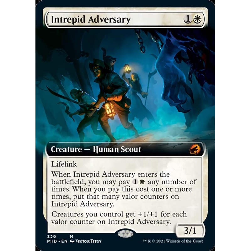 Intrepid Adversary (Extended Art) [Innistrad: Midnight Hunt]