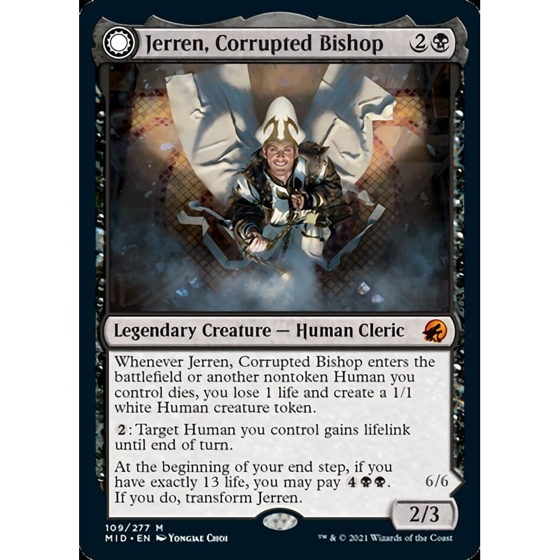 Jerren, Corrupted Bishop // Ormendahl, the Corrupted [Innistrad: Midnight Hunt]