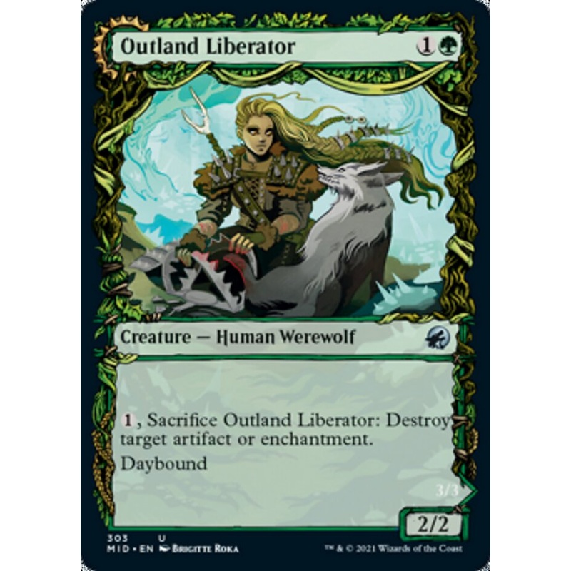 Outland Liberator // Frenzied Trapbreaker (Showcase Equinox) [Innistrad: Midnight Hunt]