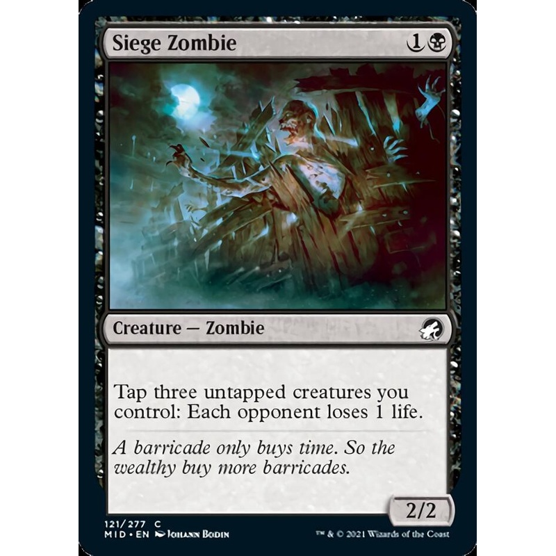 Siege Zombie [Innistrad: Midnight Hunt]