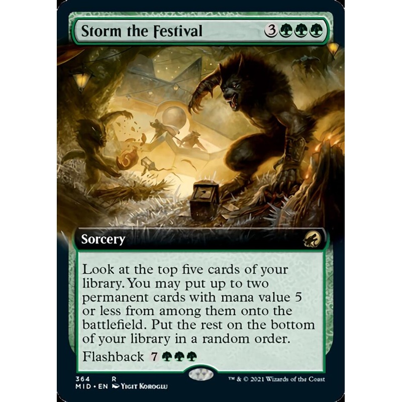 Storm the Festival (Extended Art) [Innistrad: Midnight Hunt]