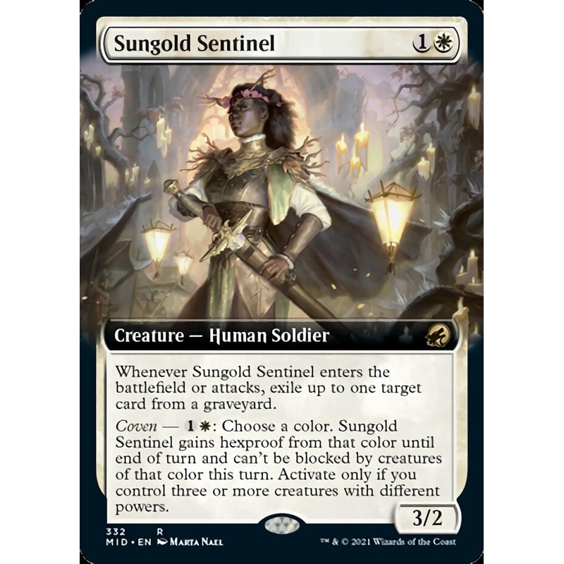 Sungold Sentinel (Extended Art) [Innistrad: Midnight Hunt]
