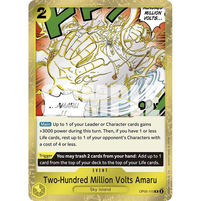Two-Hundred Million Volts Amaru (Jolly Roger Foil) [Premium Booster -The Best-]