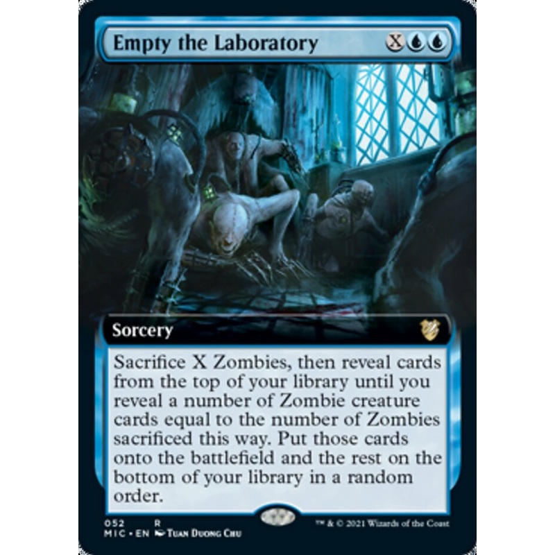 Empty the Laboratory (Extended Art) [Innistrad: Midnight Hunt Commander]