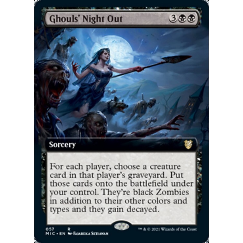 Ghouls' Night Out (Extended Art) [Innistrad: Midnight Hunt Commander]