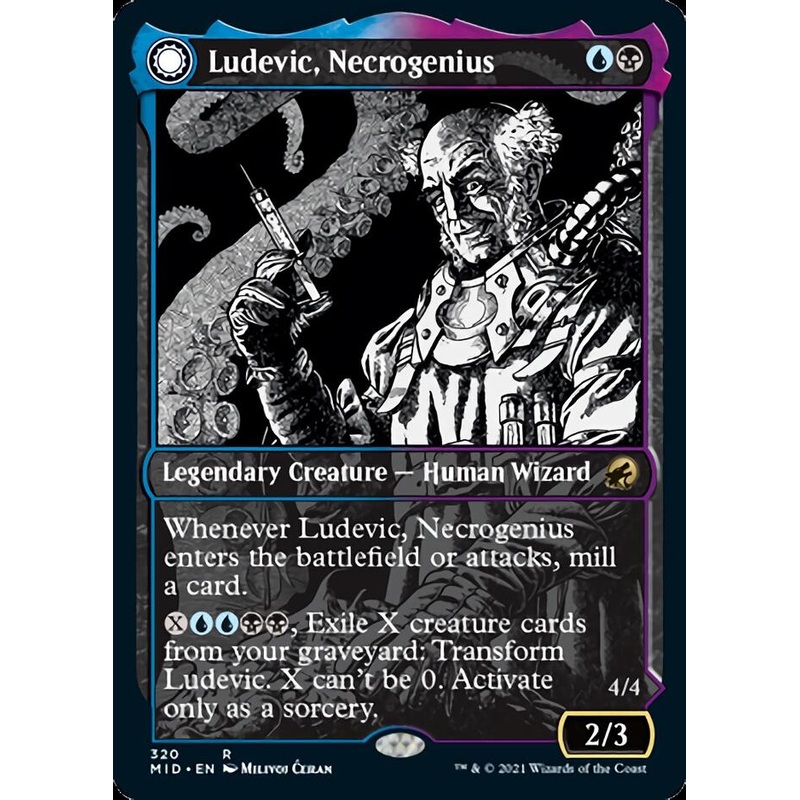 Ludevic, Necrogenius // Olag, Ludevic's Hubris (Showcase Eternal Night) [Innistrad: Midnight Hunt]