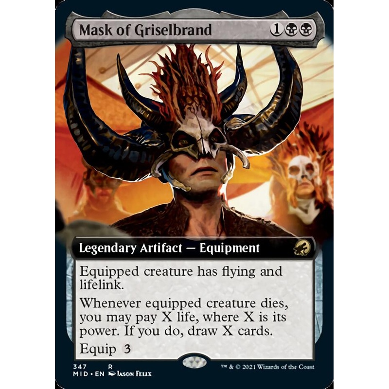 Mask of Griselbrand (Extended Art) [Innistrad: Midnight Hunt]