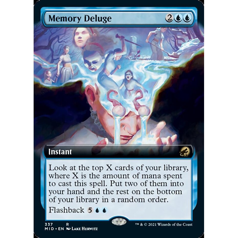 Memory Deluge (Extended Art) [Innistrad: Midnight Hunt]