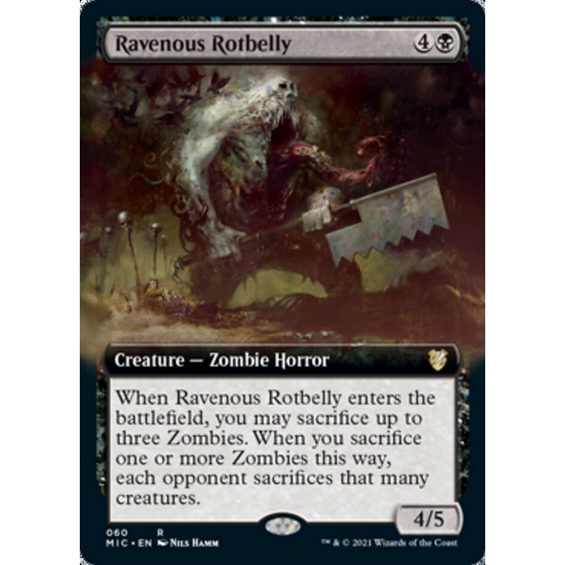 Ravenous Rotbelly (Extended Art) [Innistrad: Midnight Hunt Commander]