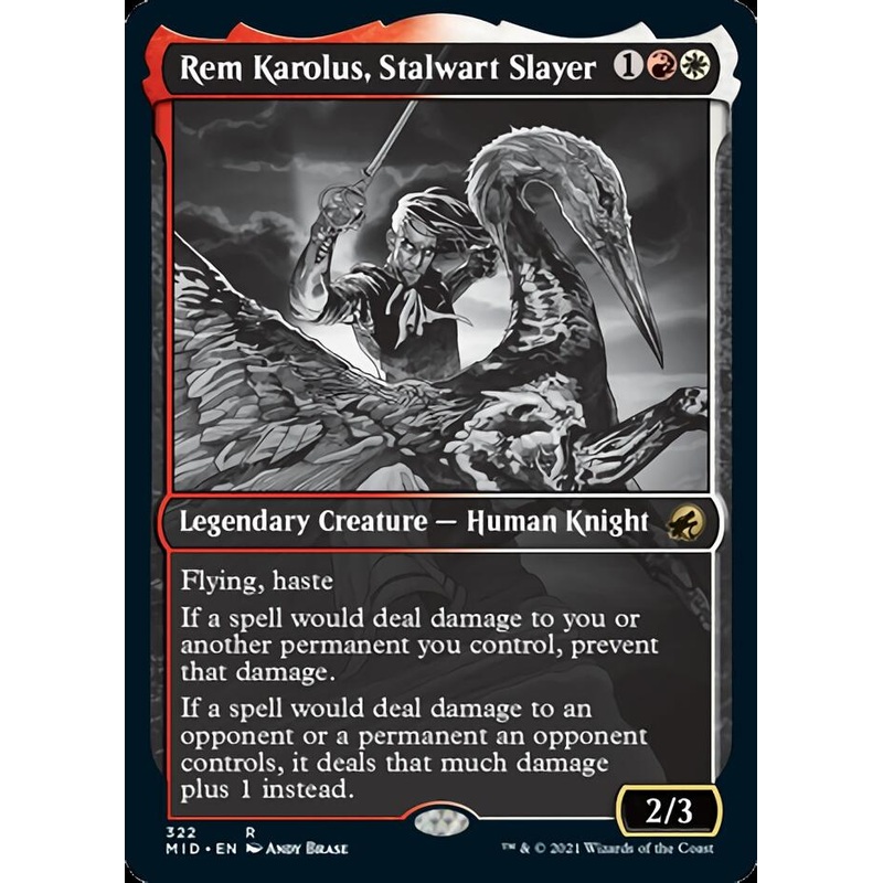 Rem Karolus, Stalwart Slayer (Showcase Eternal Night) [Innistrad: Midnight Hunt]