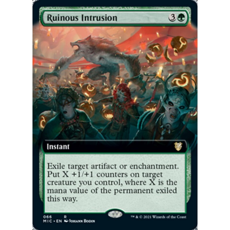 Ruinous Intrusion (Extended Art) [Innistrad: Midnight Hunt Commander]