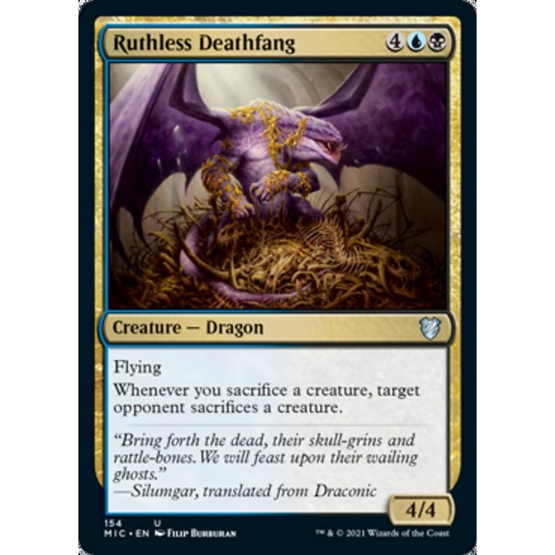 Ruthless Deathfang [Innistrad: Midnight Hunt Commander]