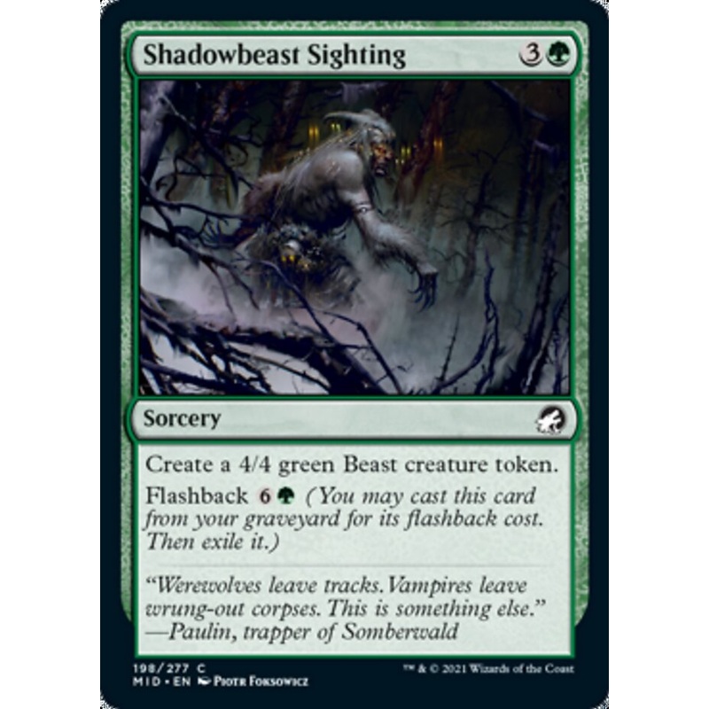 Shadowbeast Sighting [Innistrad: Midnight Hunt]