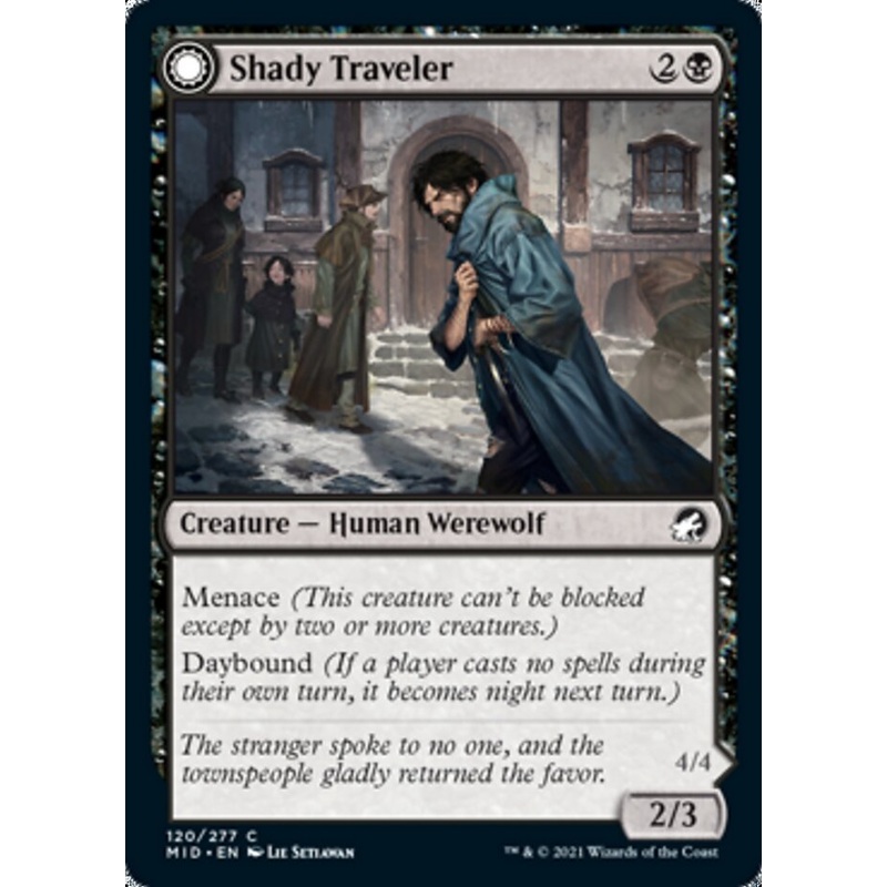 Shady Traveler // Stalking Predator [Innistrad: Midnight Hunt]