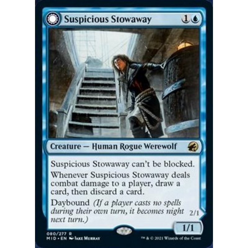 Suspicious Stowaway // Seafaring Werewolf [Innistrad: Midnight Hunt]