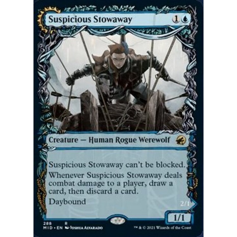 Suspicious Stowaway // Seafaring Werewolf (Showcase Equinox) [Innistrad: Midnight Hunt]