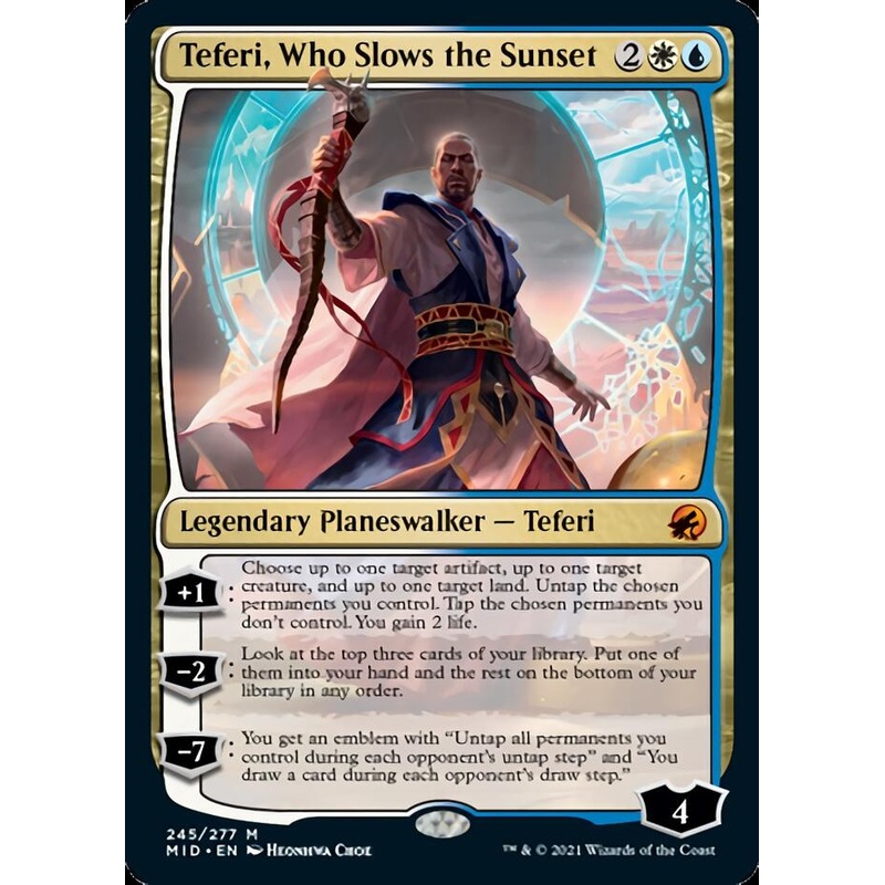 Teferi, Who Slows the Sunset [Innistrad: Midnight Hunt]