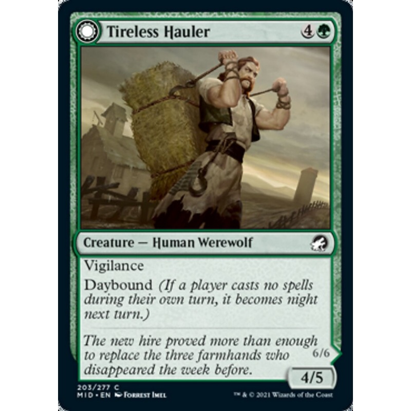 Tireless Hauler // Dire-Strain Brawler [Innistrad: Midnight Hunt]