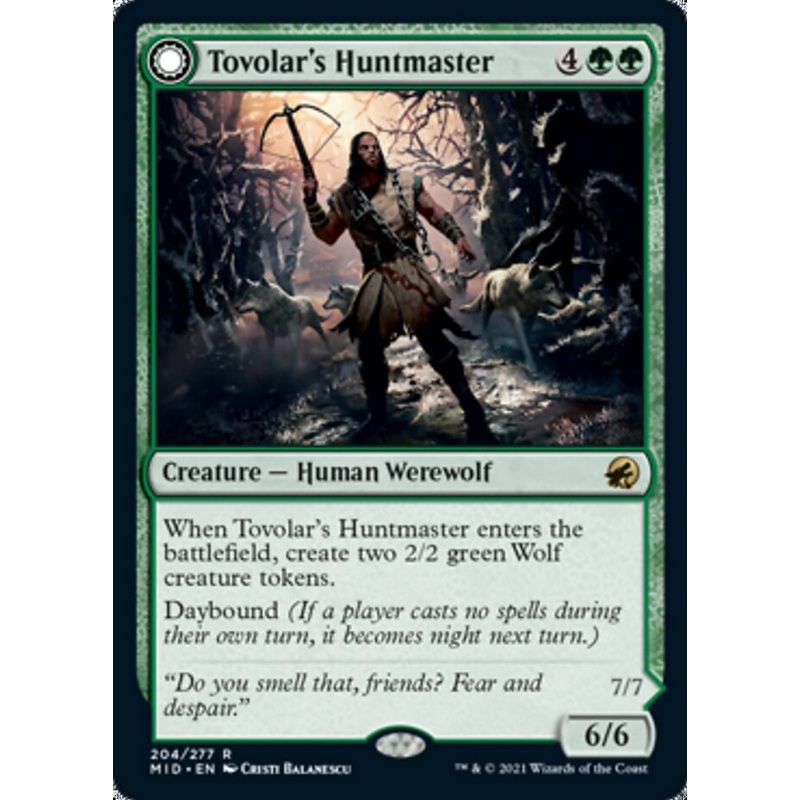 Tovolar's Huntmaster // Tovolar's Packleader [Innistrad: Midnight Hunt]