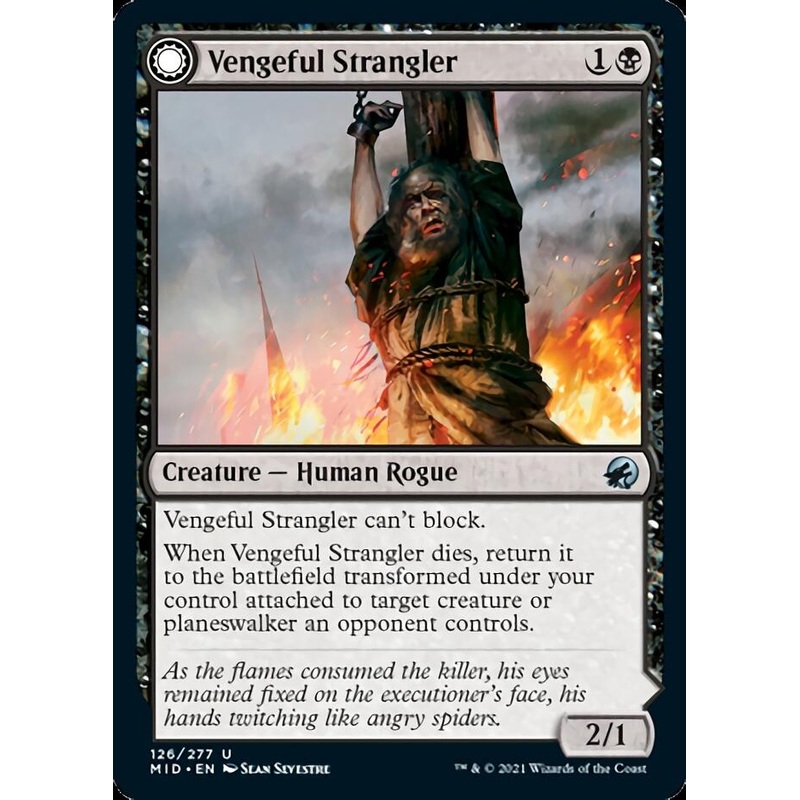 Vengeful Strangler // Strangling Grasp [Innistrad: Midnight Hunt]