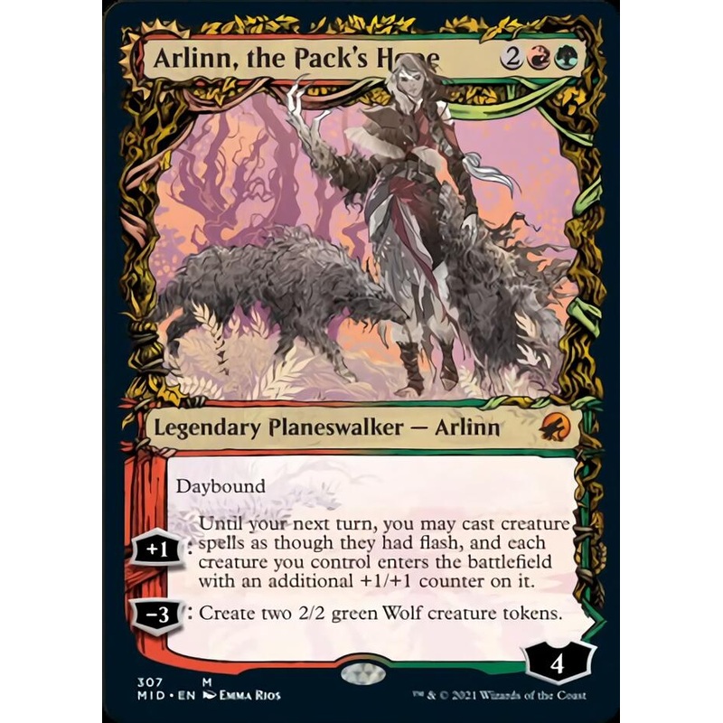 Arlinn, the Pack's Hope // Arlinn, the Moon's Fury (Showcase Equinox) [Innistrad: Midnight Hunt]