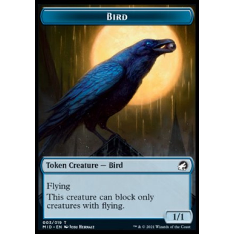 Bird Token [Innistrad: Midnight Hunt Tokens]