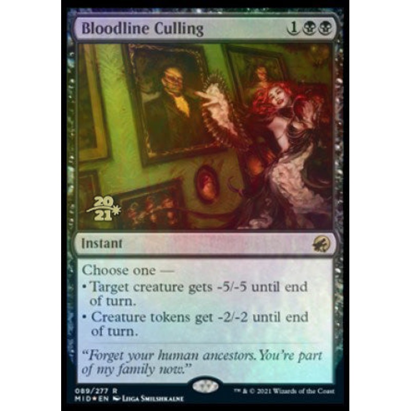 Bloodline Culling [Innistrad: Midnight Hunt Prerelease Promos]
