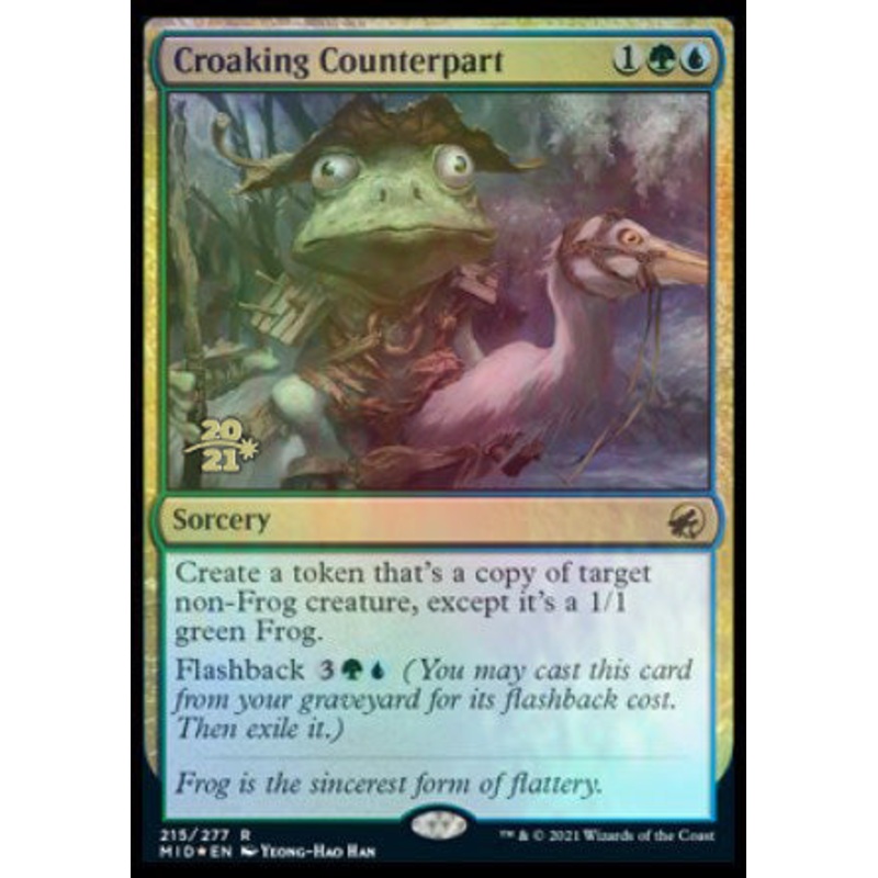 Croaking Counterpart [Innistrad: Midnight Hunt Prerelease Promos]