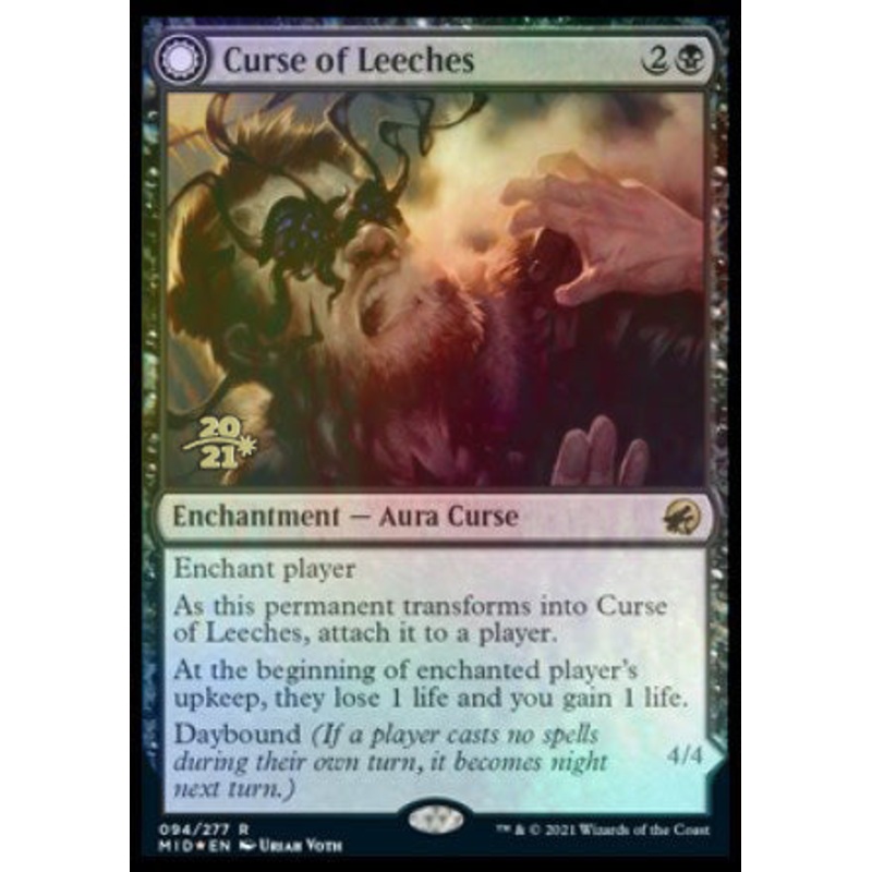 Curse of Leeches // Leeching Lurker [Innistrad: Midnight Hunt Prerelease Promos]