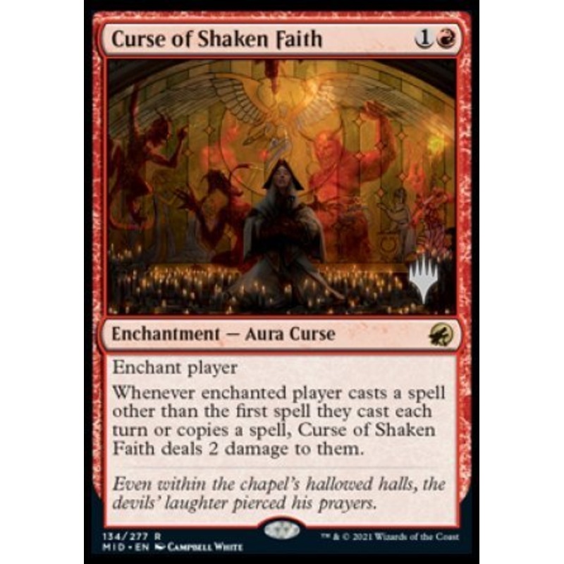 Curse of Shaken Faith (Promo Pack) [Innistrad: Midnight Hunt Promos]