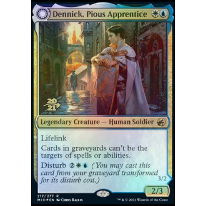 Dennick, Pious Apprentice // Dennick, Pious Apparition [Innistrad: Midnight Hunt Prerelease Promos]