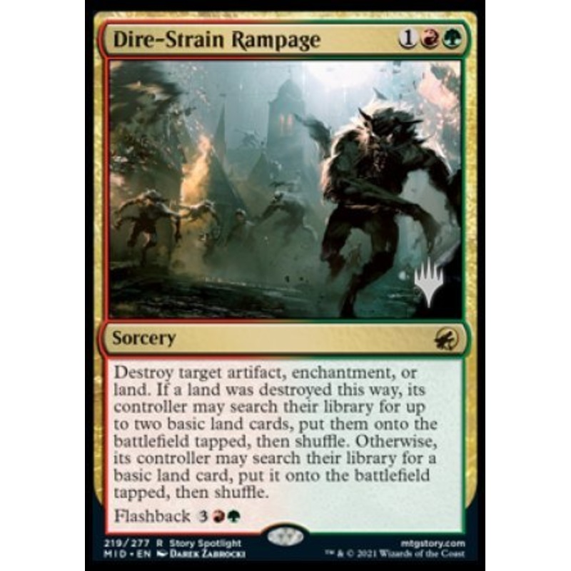 Dire-Strain Rampage (Promo Pack) [Innistrad: Midnight Hunt Promos]