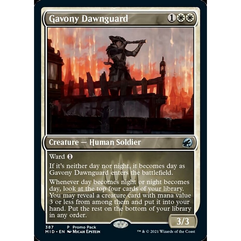 Gavony Dawnguard (Promo Pack) [Innistrad: Midnight Hunt Promos]