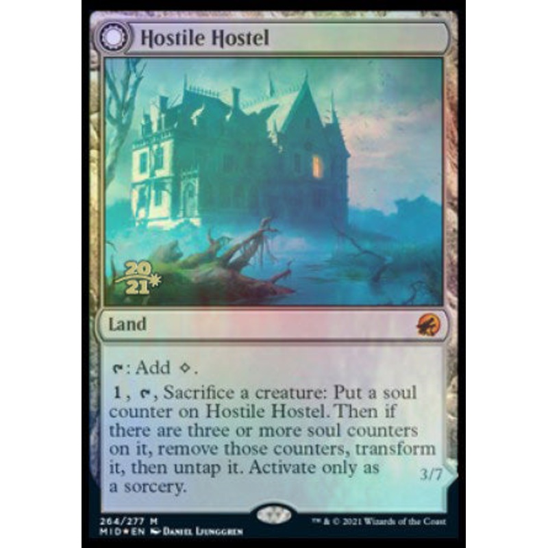 Hostile Hostel // Creeping Inn [Innistrad: Midnight Hunt Prerelease Promos]