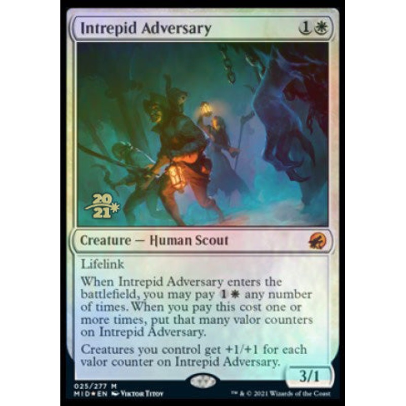 Intrepid Adversary [Innistrad: Midnight Hunt Prerelease Promos]