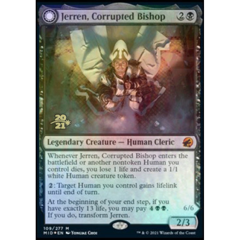 Jerren, Corrupted Bishop // Ormendahl, the Corrupted [Innistrad: Midnight Hunt Prerelease Promos]