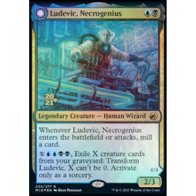Ludevic, Necrogenius // Olag, Ludevic's Hubris [Innistrad: Midnight Hunt Prerelease Promos]