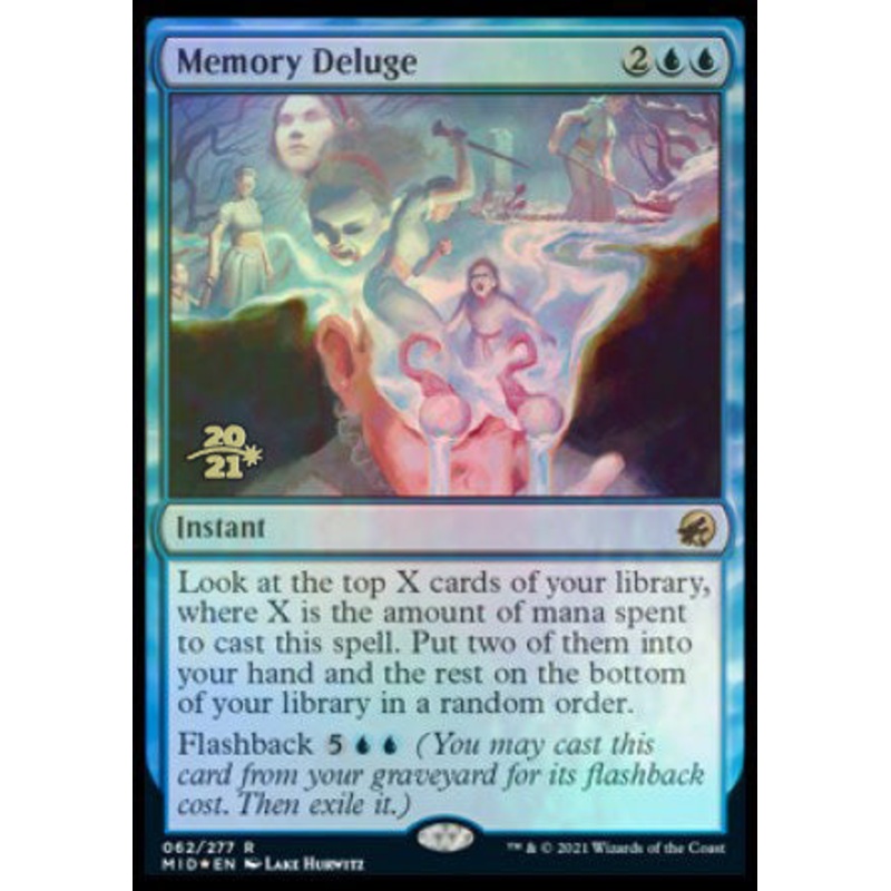 Memory Deluge [Innistrad: Midnight Hunt Prerelease Promos]