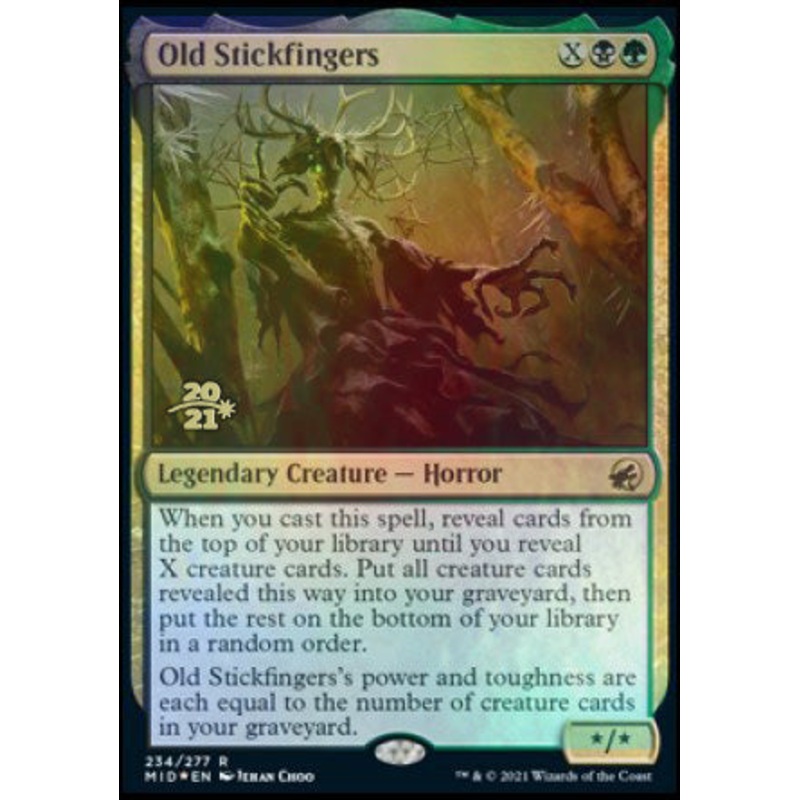 Old Stickfingers [Innistrad: Midnight Hunt Prerelease Promos]