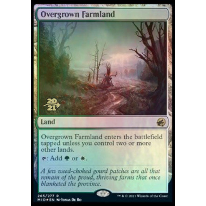 Overgrown Farmland [Innistrad: Midnight Hunt Prerelease Promos]