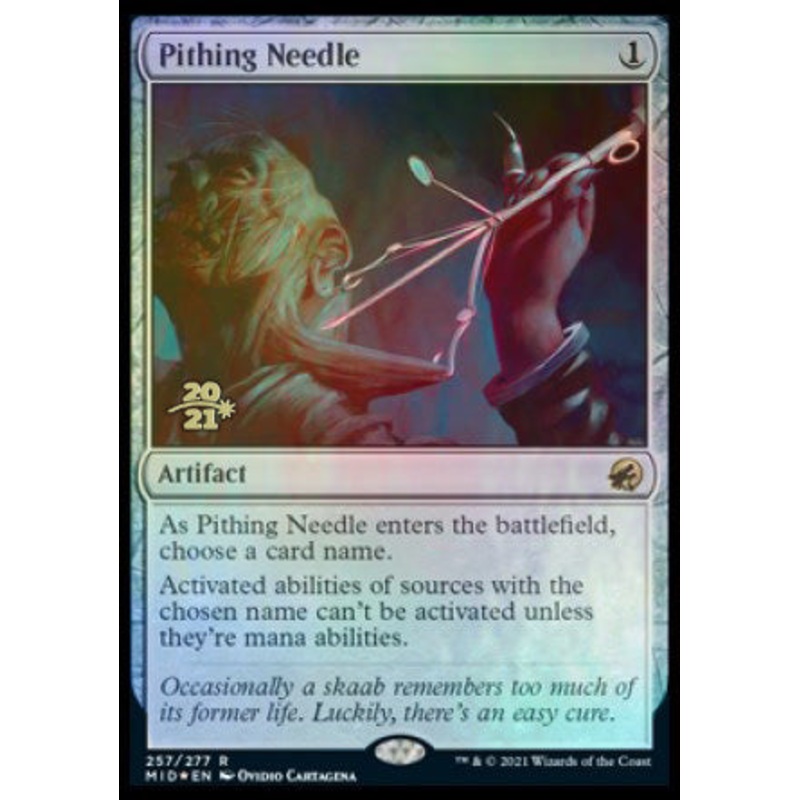 Pithing Needle [Innistrad: Midnight Hunt Prerelease Promos]