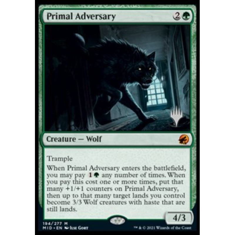 Primal Adversary (Promo Pack) [Innistrad: Midnight Hunt Promos]