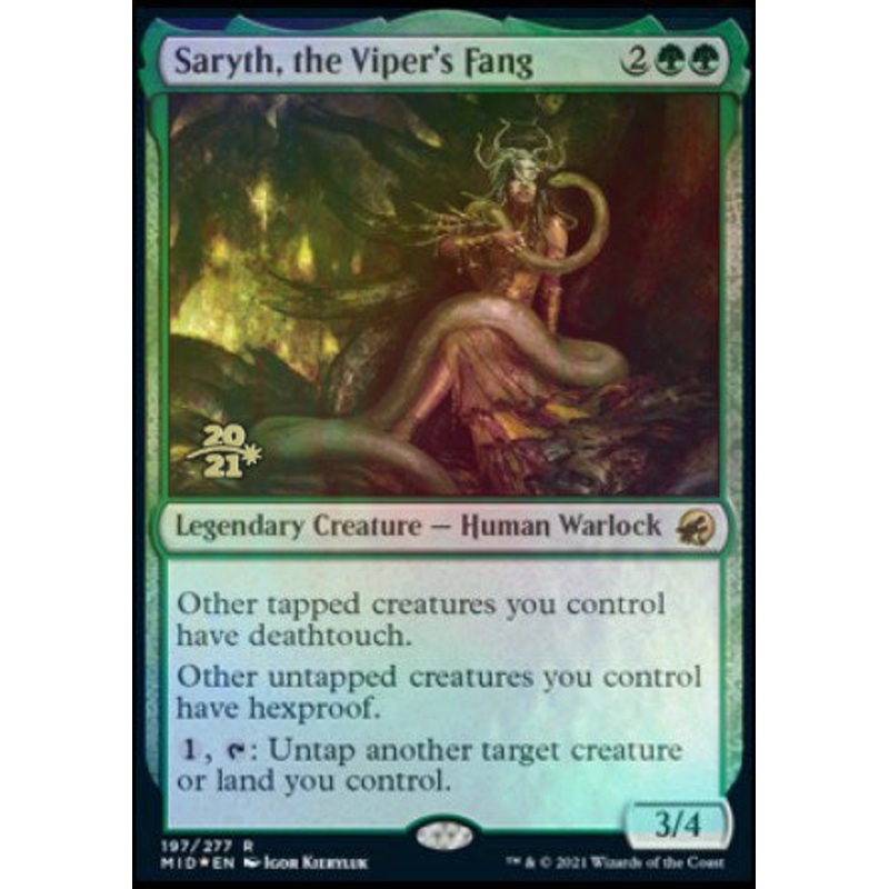 Saryth, the Viper's Fang [Innistrad: Midnight Hunt Prerelease Promos]