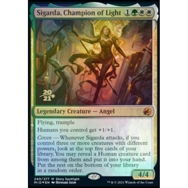 Sigarda, Champion of Light [Innistrad: Midnight Hunt Prerelease Promos]