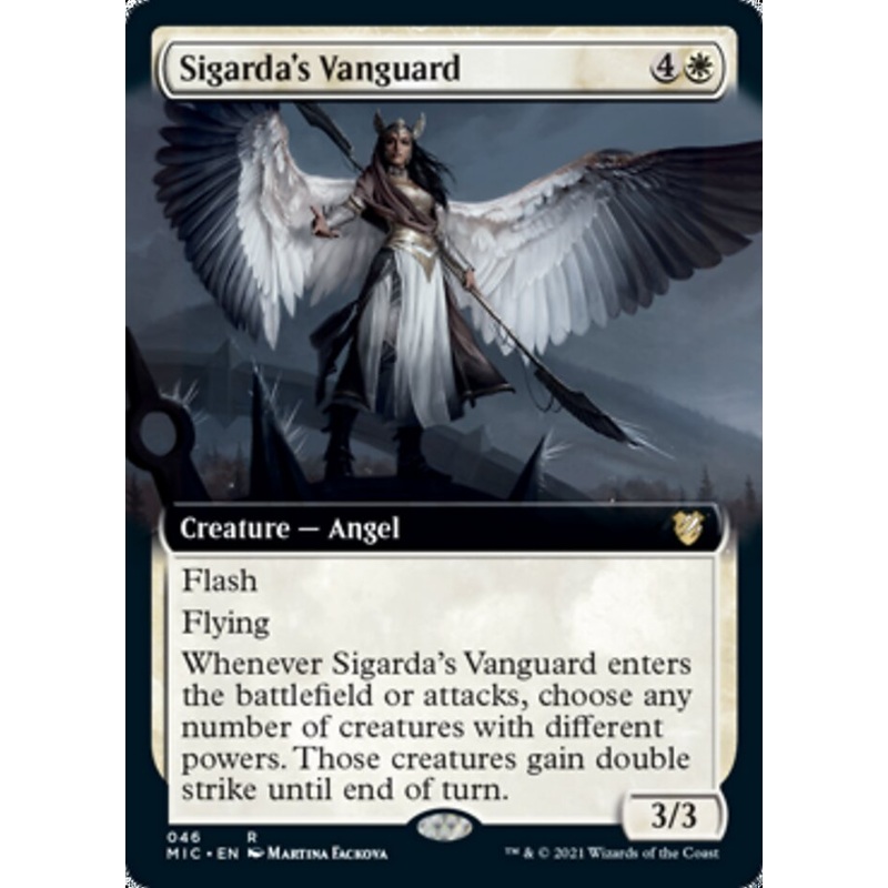 Sigarda's Vanguard (Extended Art) [Innistrad: Midnight Hunt Commander]